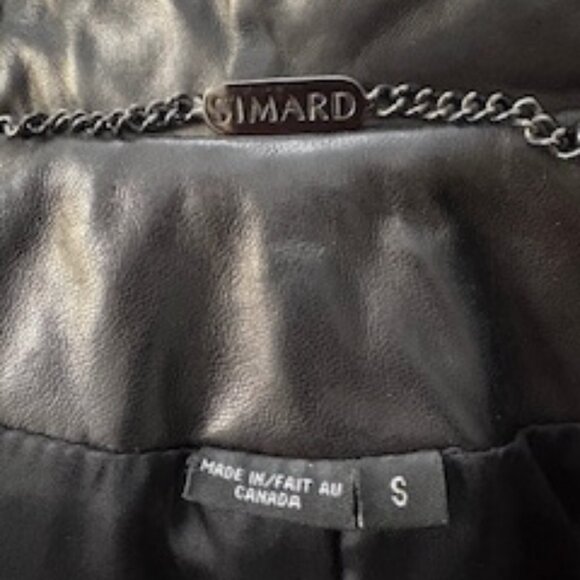 Studded leather fitted jacket - Picture 3 of 4